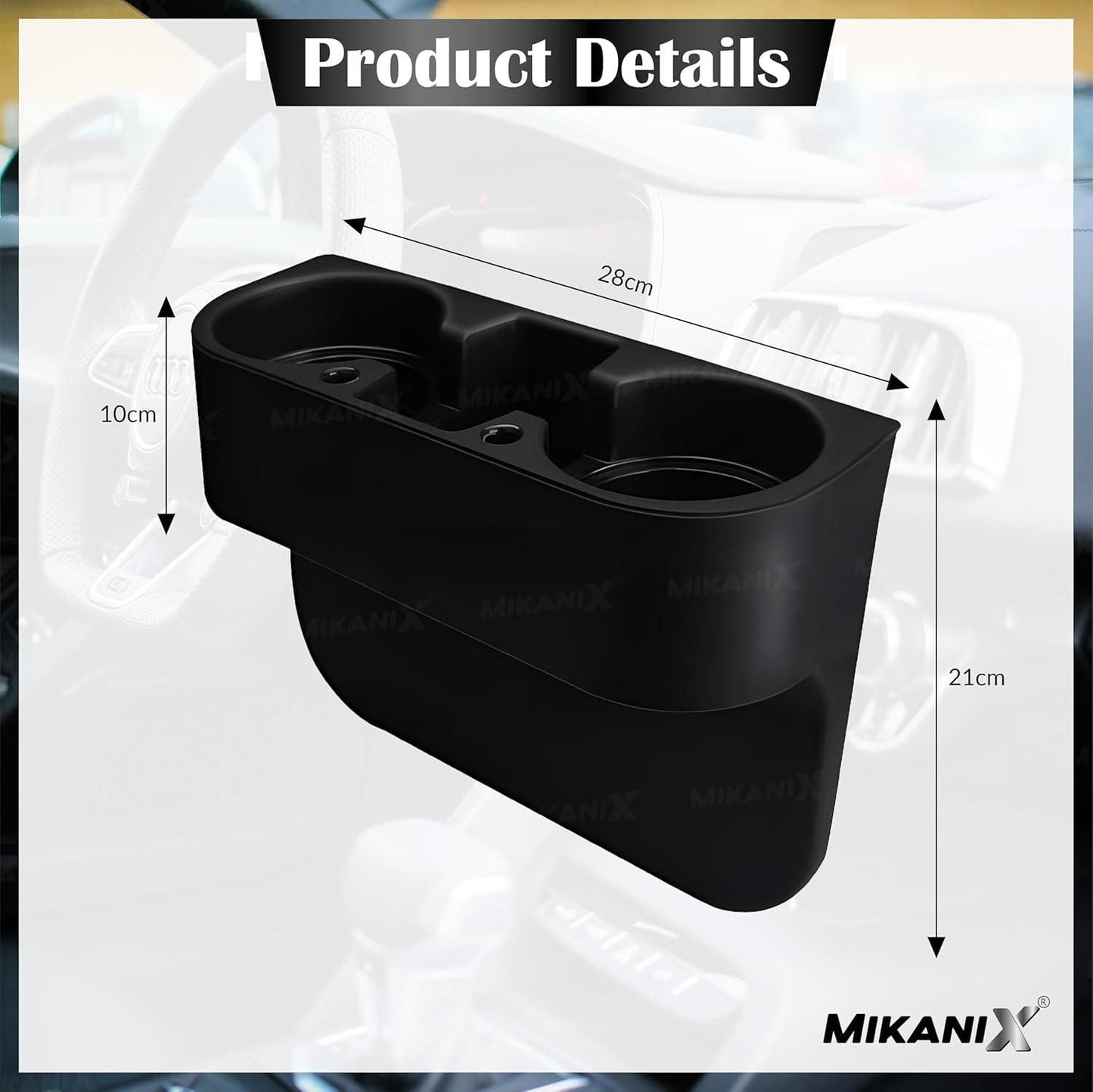 Multi-Use Car Holder Tray + Organizer