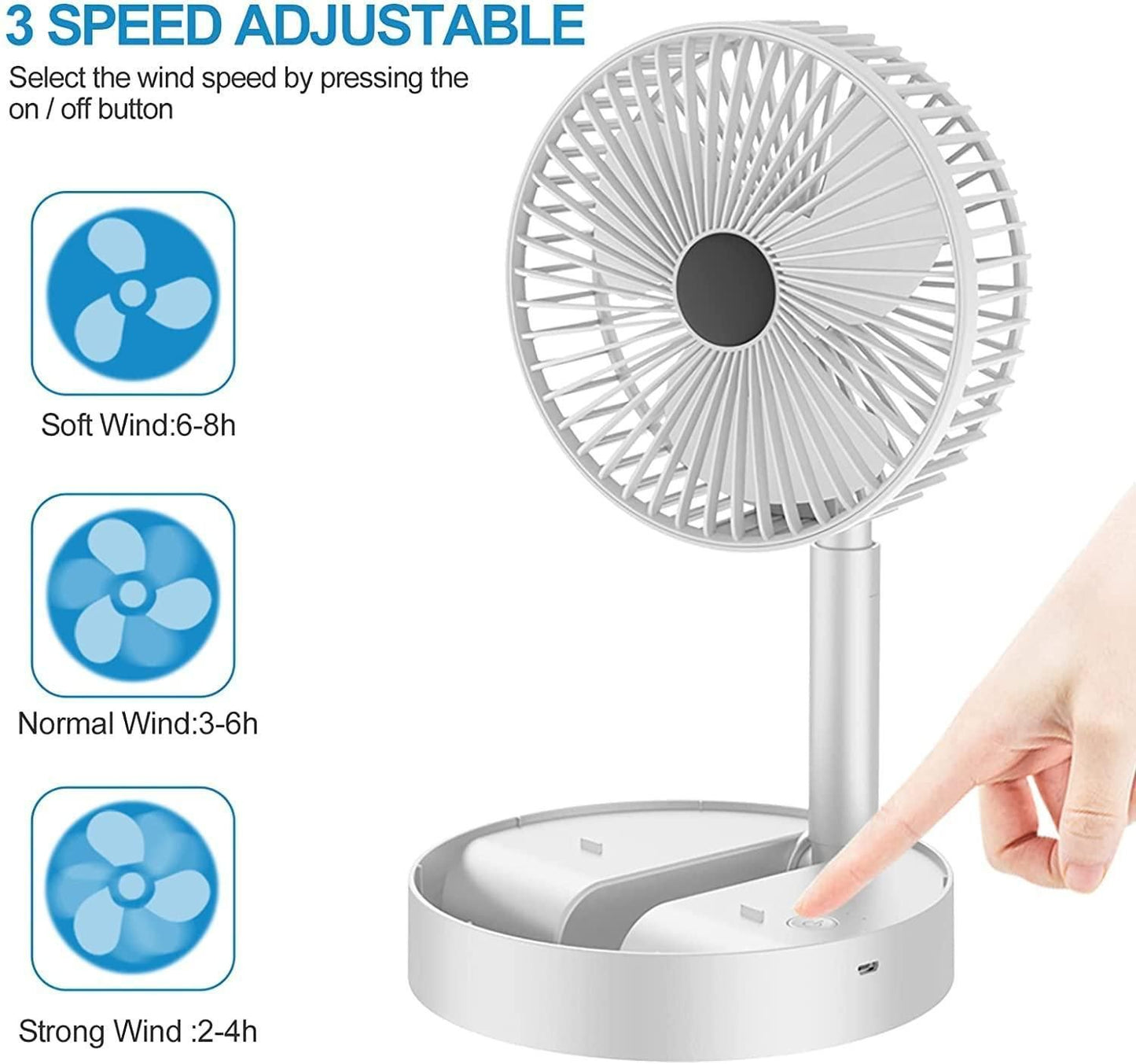 PowerCool Mini Desk Fan