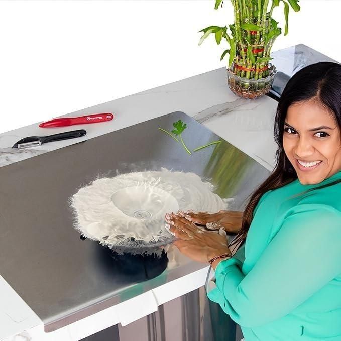 Premium Stainless Steel Chopping Board (35x31cm)