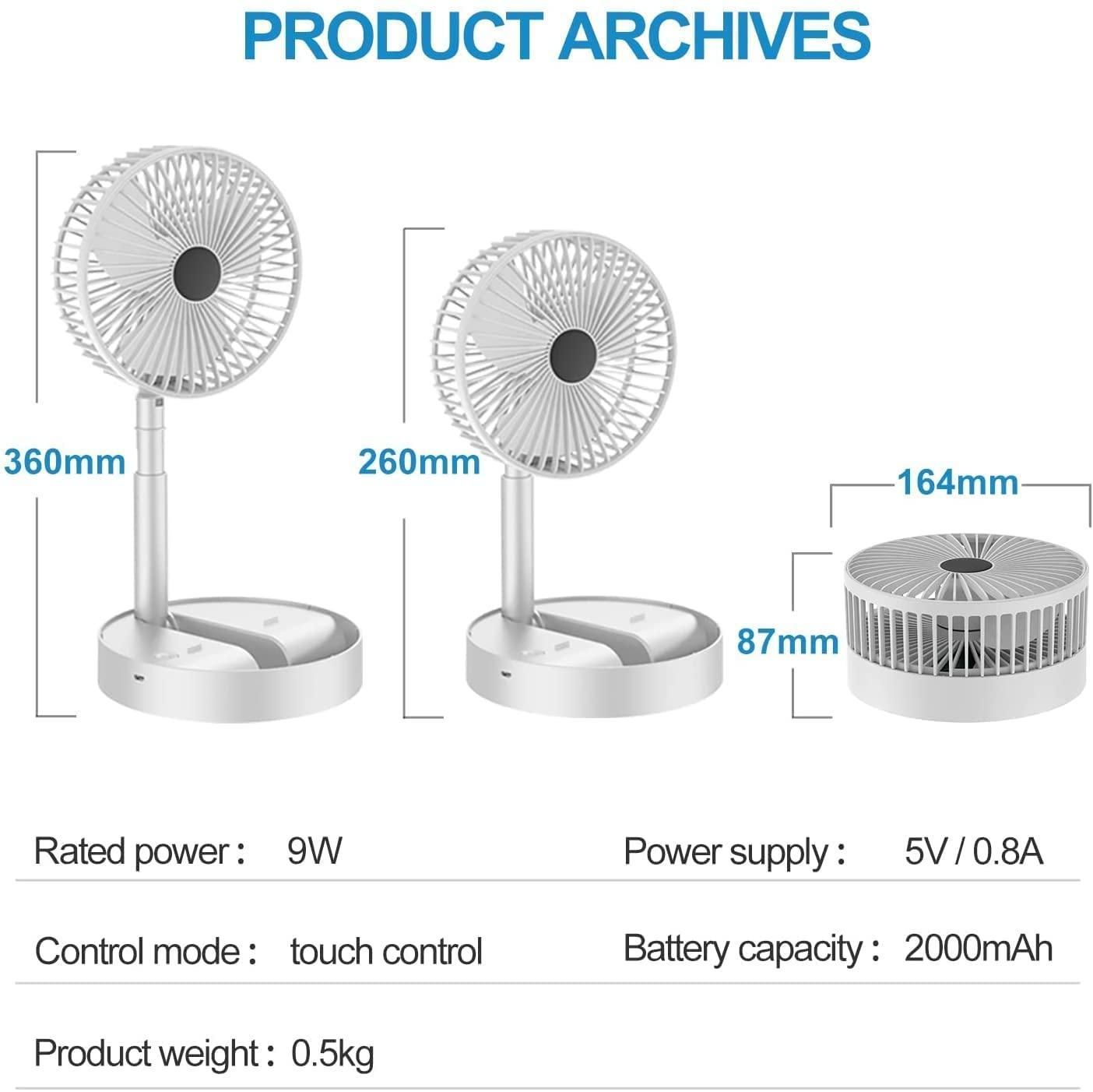 PowerCool Mini Desk Fan