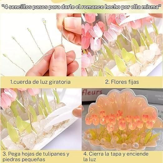 Tulip Night Light Flower Lamp Shell
